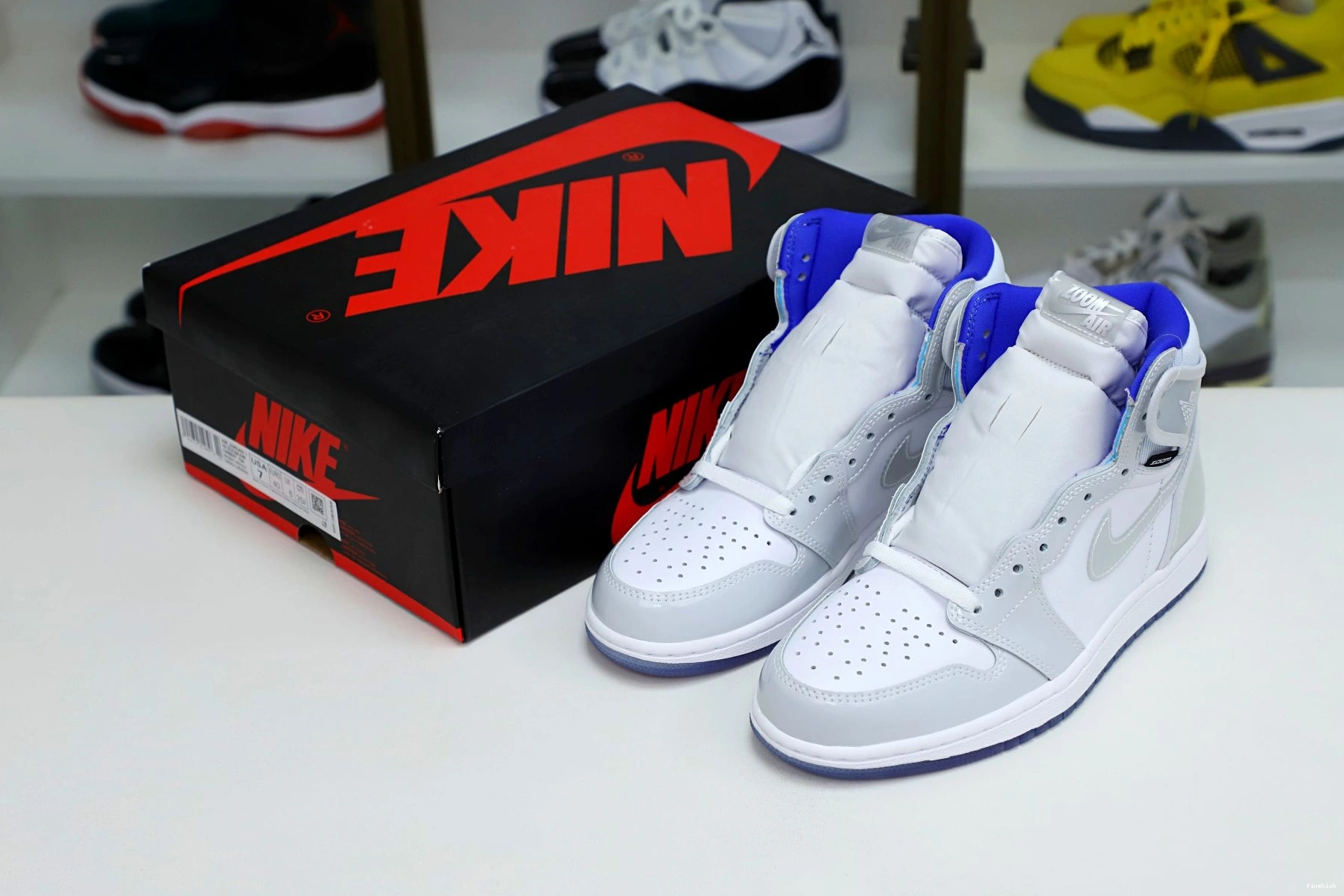 HIGH 1 AIR ZOOM JORDAN 'RACER BLUE' 0723